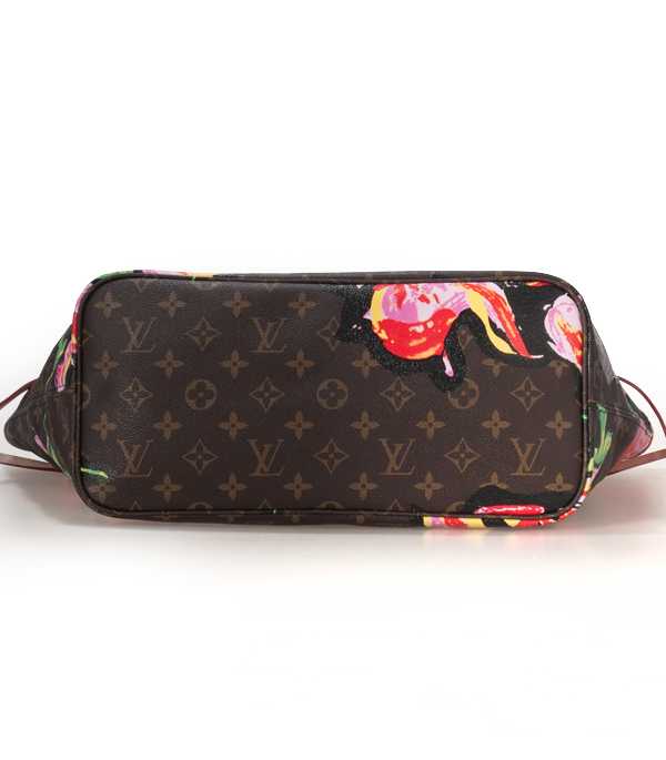 7A Replica Louis Vuitton Monogram Roses Neverfull MM M48613 - Click Image to Close